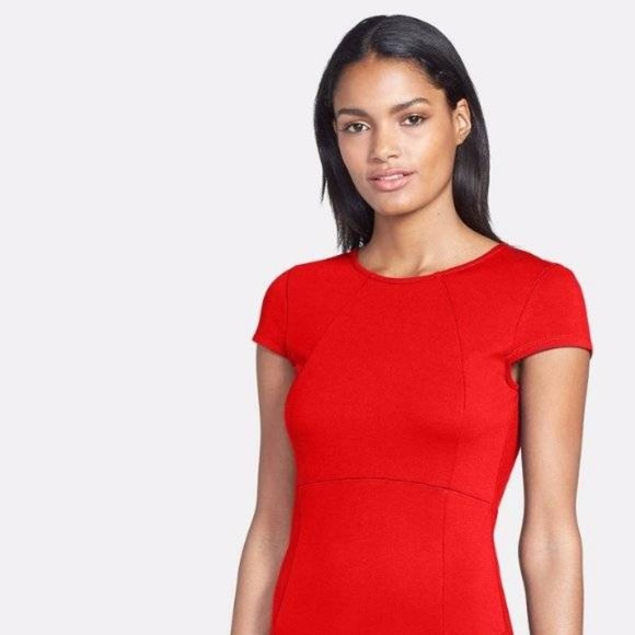 Felicity & Coco Red Pencil Dress - Picture 3 of 5